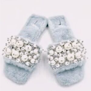 NewJEFFERY CAMPBELL Baby Blue Pixie Pearl Slide$178 in stores PRICE $128 Firm!